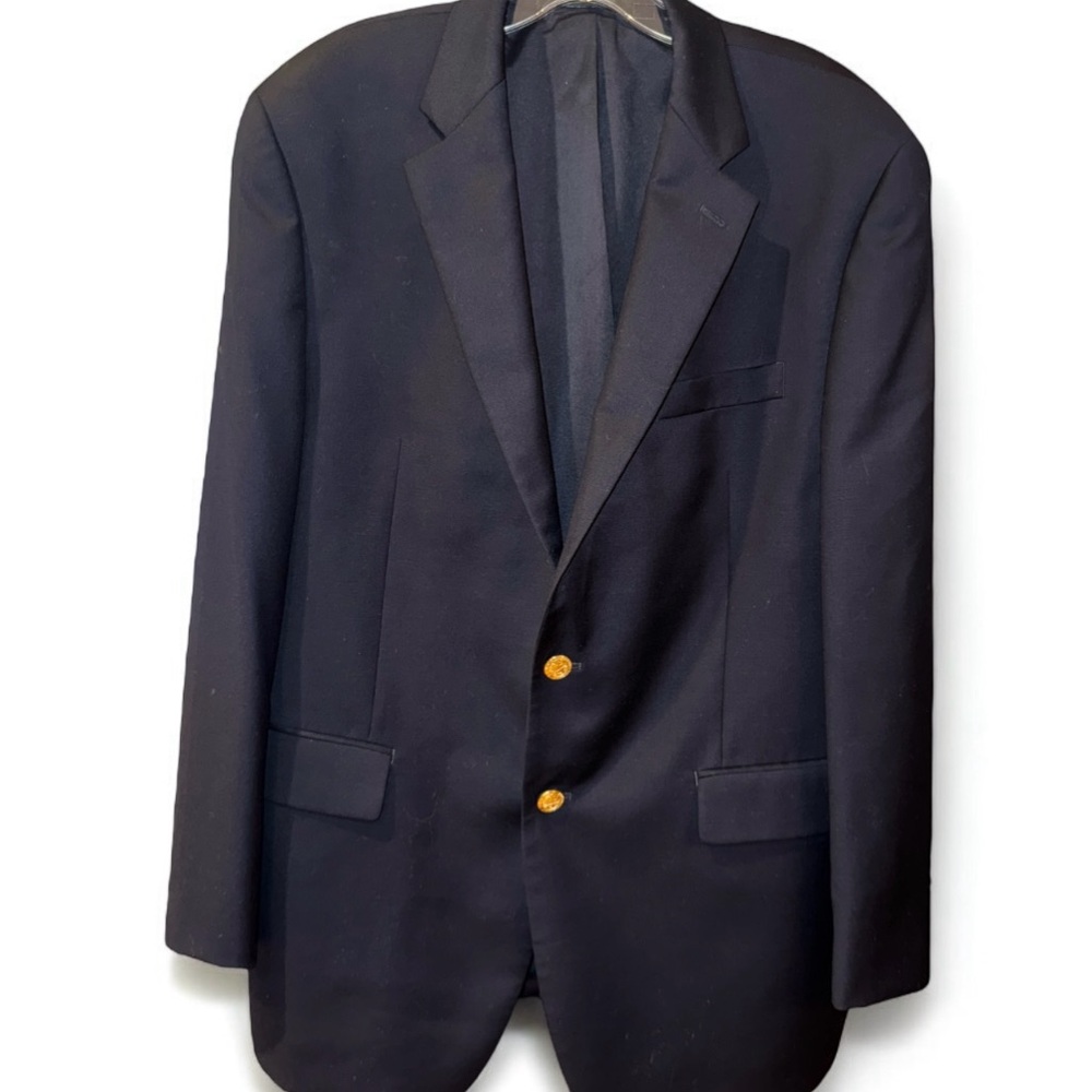 Lauren Ralph Lauren Classic Navy Blue Blazer with Gold‎ Buttons size 42R